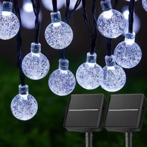 Solar Bubble Light String 8 Lighting Modes LED Lights Holiday Garden Tree Yard Party Christmas Outdoor Street Camping Decoration