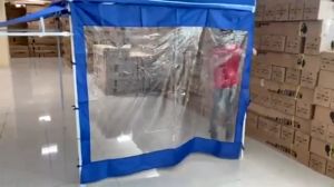 Pika ผ้าข้างเต๊นท์ PVC ผ้าใบหนา 800D ขนาด 2-3 สม และ 1-2 สม ผ้าใบใส หนา พลาสติกใสกันฝุ่น กันน้ำ กันสาดเต้นท์ 2x2 และ 2x3 ผ้าปิดข้างเต็นท์