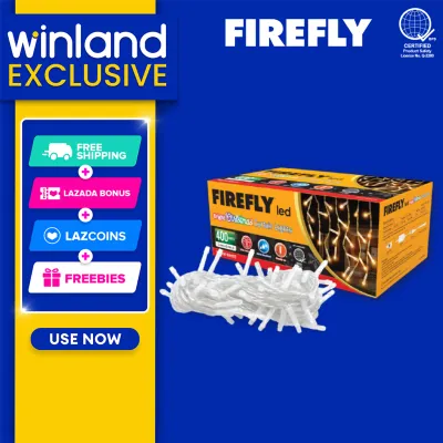 Firefly by Winland Bright Christmas Curtain Lights 200 LED 15W Warm White FXL31200WW