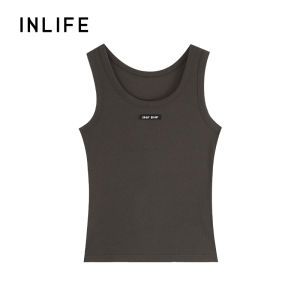INLIFE | Slim Fit Short Sleeve Knit Tank Top