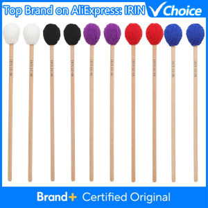 IRIN | IRIN GX-06 Marimba Mallet 1-Pair Cashmere Rubber Head Beech Wood Handle Percussion Mallets for Student Practice Performance