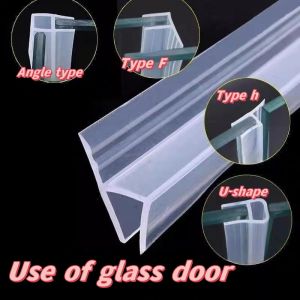 H-shaped F-shaped U-shaped Frameless Glass Door Sealing Strip Bathroom Water Blocking Sealing Strip