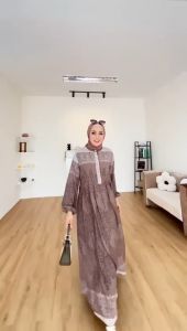 MAHDIYA OUTFIT - GAMIS SHANIKA 6 DRESS - BUSUI NO HIJAB - GAUN PESTA MUSLIMAH ADEM MEWAH