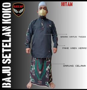 baju koko setelan army