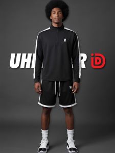 UHBALLER | Half-Zip Knit Long Sleeve Basketball Uniform