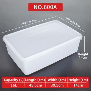 Yisheng | Thickened White Rectangular Storage Box with Lid