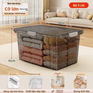 SIVASS | Tủ Lưu Trữ Môi Trường Đồ Nhựa Trong Suốt Dung Lượng Lớn