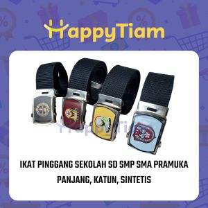 IKAT PINGGANG SEKOLAH SD SMP SMA PRAMUKA ~ GESPER SABUK ANAK PELAJAR PANJANG KATUN SINTETIS RODA HOLOGRAM