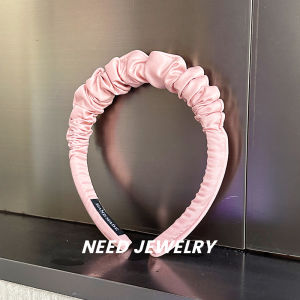 New Ins High Top Small Headband Face Slimming Pleated Fabric Fairy Tale Sweet Versatile Fairy Hair Accessories Korean Style