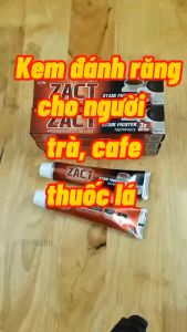 Kem đánh răng Zact 190g danh cho người dùng trà cafe thuốc lá - Lion Nhật Bản
