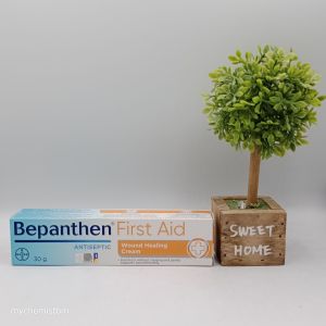 Bepanthen First Aid Wound Healing Cream 30gm EXP 04/27~ Disinfect without stinging and gently supports wound healing