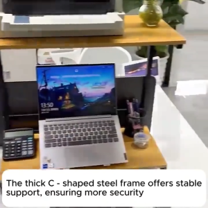 Office Computer Desk Multi-layer Storage Rack Convenient Heightening Stand Base Bracket with Printer Storage Organize