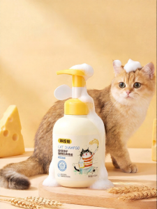 SHENJINGMAO | Anti-Bacterial Mite-Removal Softening Shiny Deodorizing Fragrant Cat Bathing Liquid