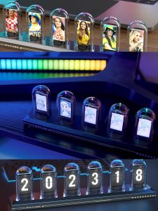 Quasi Glow Lamp IPS Nixie Tube Clock RGB Glow Tube Clock Reloj Nixon Nixietube Clock Clock Rolex - Lazada