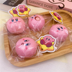 Bandai | Game Kirby Star Decompression Peripheral Toys Soft Simulation Bread Slow Rebound Squishy Cute Pendant Nice Gift for Girlfriend