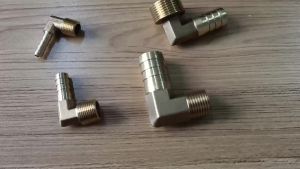 1-3pcs Brass Hose Barb Pagoda Connector 6-19mm 1/8-1/2 Thread Elbow Brass Pipe Fitting for Fuel Water Airs Line