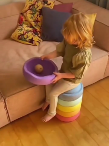 SG Balance Stepping Stones Stackable Kids Stepping Balance Blocks Toys Indoor Outdoor Sports Game River Jumping 平衡训练