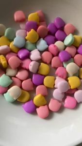 100 pcs cute tulip flower beads cap mix colors size 10 mm for diy jewelry beads making