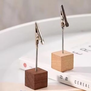 Polocat Wooden Memo Clips & Business Card Holder: A Comprehensive Guide