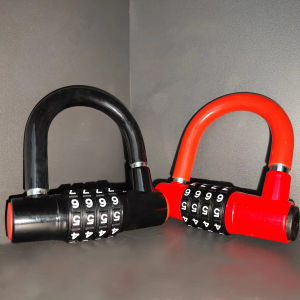 Combination padlock 4 dial number password padlock reconfigurable suitable for indoor outdoor locker room game props ware
