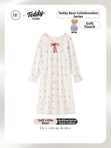 BE | Collaborative Pure Cotton Womens Sleepwear Long Sleeve