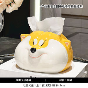 Hộp Đựng Khăn Giấy Hình Mèo Dễ Thương Bằng Gốm Sứ Dùng Trong Nhà Phòng Khách Trang Trí Bàn Ăn Hộp Đựng Khăn Giấy Sang Trọng