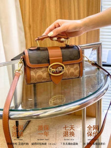 Trendy Leather Crossbody Small Square Bag Boston Handbag Womens Pillow Style Fashionable Travel Shoulder Bag Hard Shell