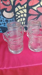 Gelas Kaca Gelas Kopi (Drum). Isi 4 pcs
