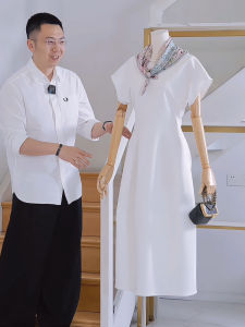 JVVCCA Simple Elegance Bloom Dress A-Line Skirt Waist Cinching Spring Summer New Fashion Outfit High Waist Knitted Midi Dress