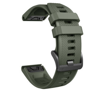 Dây Đeo Đồng Hồ Thể Thao Tháo Nhanh 22mm Chất Liệu Silicon Vân Chéo Cổ Điển Thay Thế Cho Garmin Fenix 5 5Plus 6 6Pro 7 7Pro 8