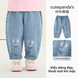 CUTEPANDAS | Quần Jeans Denim Trẻ Em Phong Cách Thoải Mái