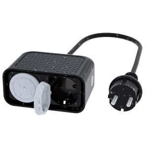 Ổ Cắm Điện Thông Minh Ngoài Trời Eu WIFI Điều Khiển Từ Xa Chống Nước IP44 Với Alexa Google Assistant Doodle Smartlife Hỗ Trợ Hẹn Giờ