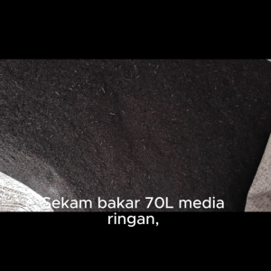 Burned Rice Husk 20L | Fine Rice Husk Ash Biochar Fertilizer for Plants
