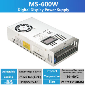 600W Power Supply Transformer AC110V 220V To DC 12V 13.8V 24V 30V 36V 48V 60V 72V 90V 150V 200V Adjustable Digital Power Supply