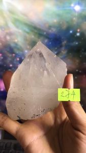 Đá thạch Anh trắng KIM TỰ THÁP pha lê tự nhiên trong suốtthanh tẩy thiền định tarot cực mạnh Clear Quartz Natural AAA1 274