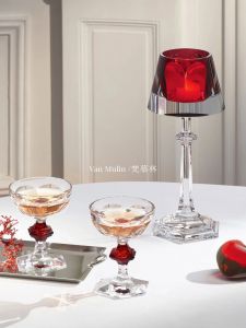 Elegant European Crystal Lamp Stand Siren Seductive Exquisite Home Decoration Dinner Candle Holder Luxury Light Source