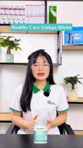 Viên Uống Bổ Não Healthy Care Ginkgo Biloba 2000 Úc Hỗ Trợ Tăng Cường Lưu Thông Máu Não 100 Viên