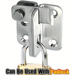 1Pc Flip Latch Slide Bolt Lock Security Door For Barn Cabinets Pet Cages Garden Bathroom Garage Windows-No Screws