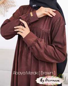 Abaya Coklat Tua, Merak & Hermosa: Pilihan Abaya untuk Wanita