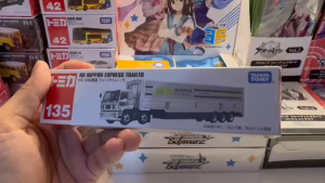 Mô Hình Xe Long Tomica No.135 Nippon Express Wing Trailer - Tỷ Lệ 1:64 - Chính Hãng Takara Tomy