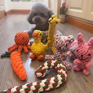 Dog Toy Cotton Rope Duck Pet Toy Dental Health Rope Knot Bichon Teddy Dog Teeth Grinding Intelligence Enhancement Small Dog Toy