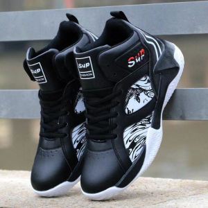 Moisture Wicking Waterproof Slip-Resistant Durable Mens Basketball Shoes