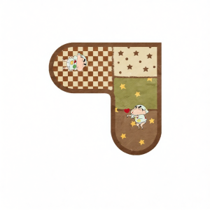 YUNHAOBUYI | L-Shaped Cute Design Diatomite Water Absorbent Anti-slip Mat