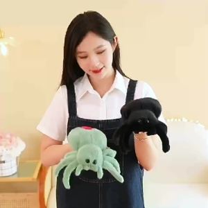 Lucas Simulation Spider Plush Toy 25cm Insect Dolls Holiday Trick Small Gift Prize Claw Doll Girls Birthday Gifts Holiday Gift