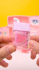 Year End Sales | Make It Real 3C4G Mini Fridge Lip Gloss Makeup Set (10054) Washable Non Toxic Makeup Cosmetic Set