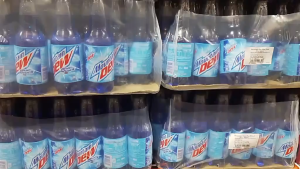 Mountain Dew Blue Shock 400 ML Raspberry Citrus Flavored Soda
