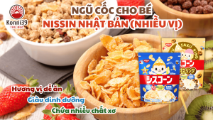 [DATE 8/2026] NGŨ CỐC CHO BÉ NISSIN NHẬT BẢN (NHIỀU VỊ)