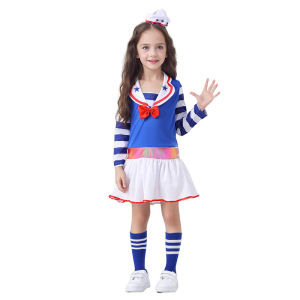 Summer Girl Sailor Girl Princess Dress Cute Dress Amusement Park Photo Cos Show Performance Costume