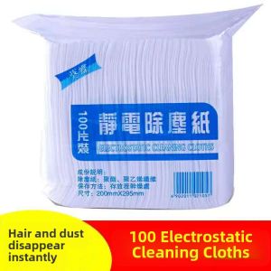 Disposable Static Dust Removal Paper 100 Pieces for Home Use Floor Cleaning Wipes Replacement for Dusting And Mopping