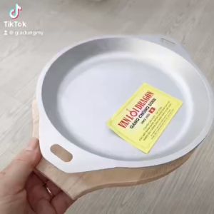 Chảo gang Nướng vạn lợi 20cm _ chảo gang nướng